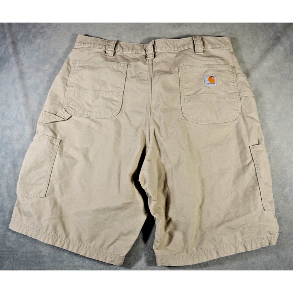 Carhartt Shorts Mens 40 Original Fit‎ Canvas Carpenter Utility B147 Tan